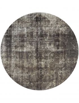 Rund Vintage Teppich rund  braun <br/>287 x 287 cm