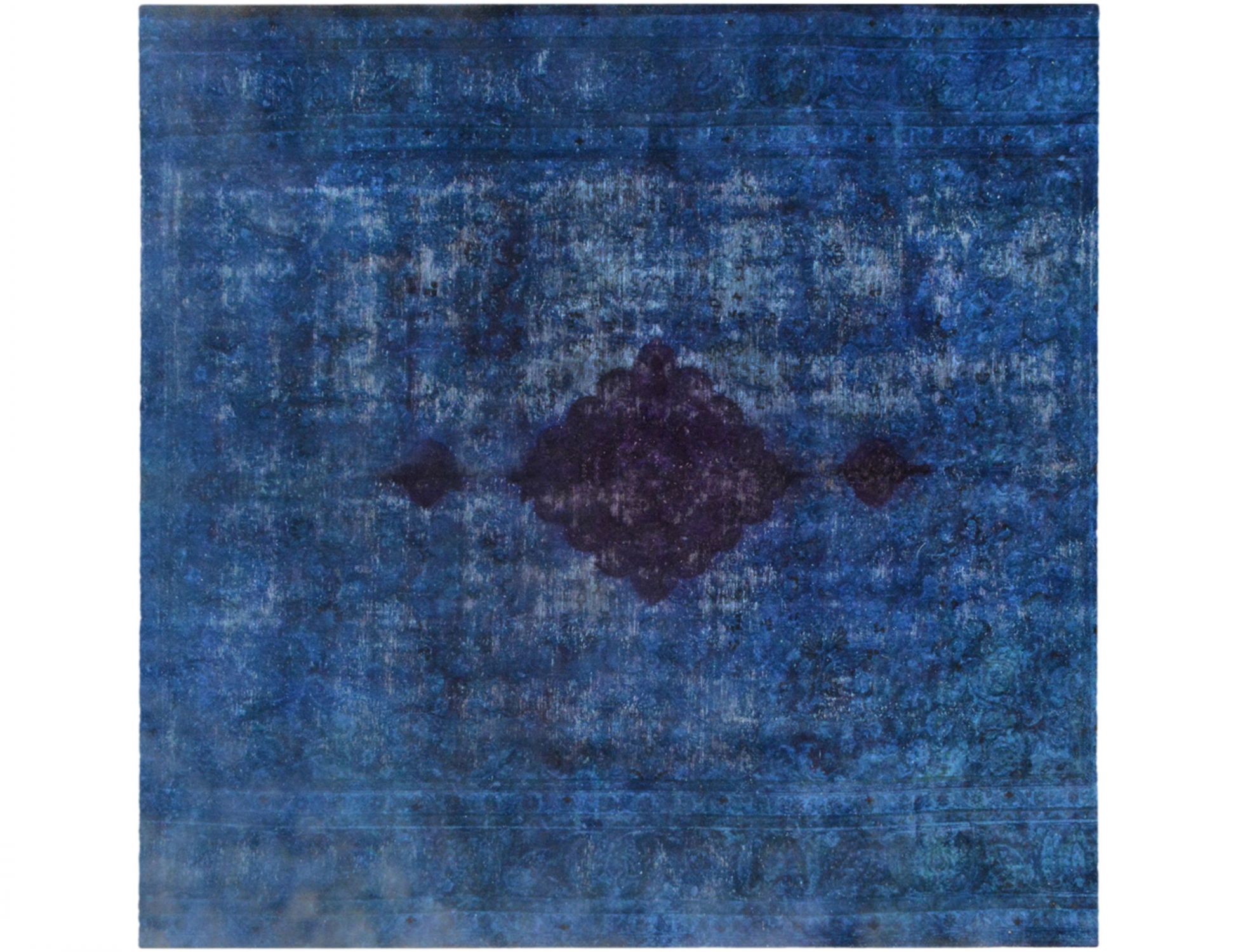 Tappeto Vintage  blu <br/>290 x 290 cm