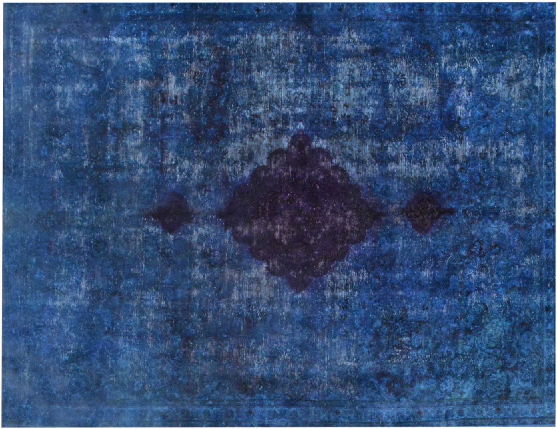 Tappeto Vintage  blu <br/>309 x 225 cm