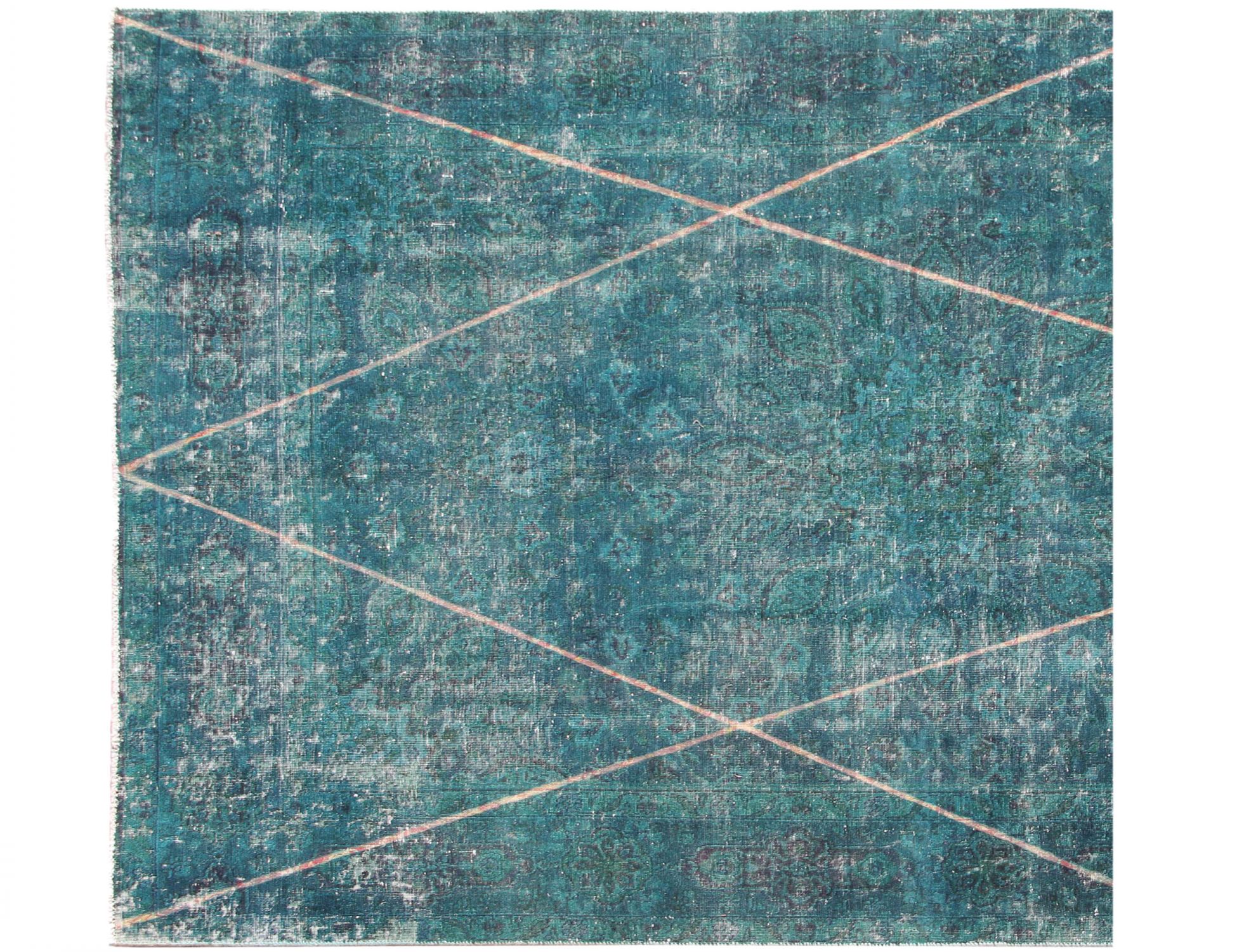 Tappeto vintage persiano  verde <br/>180 x 195 cm