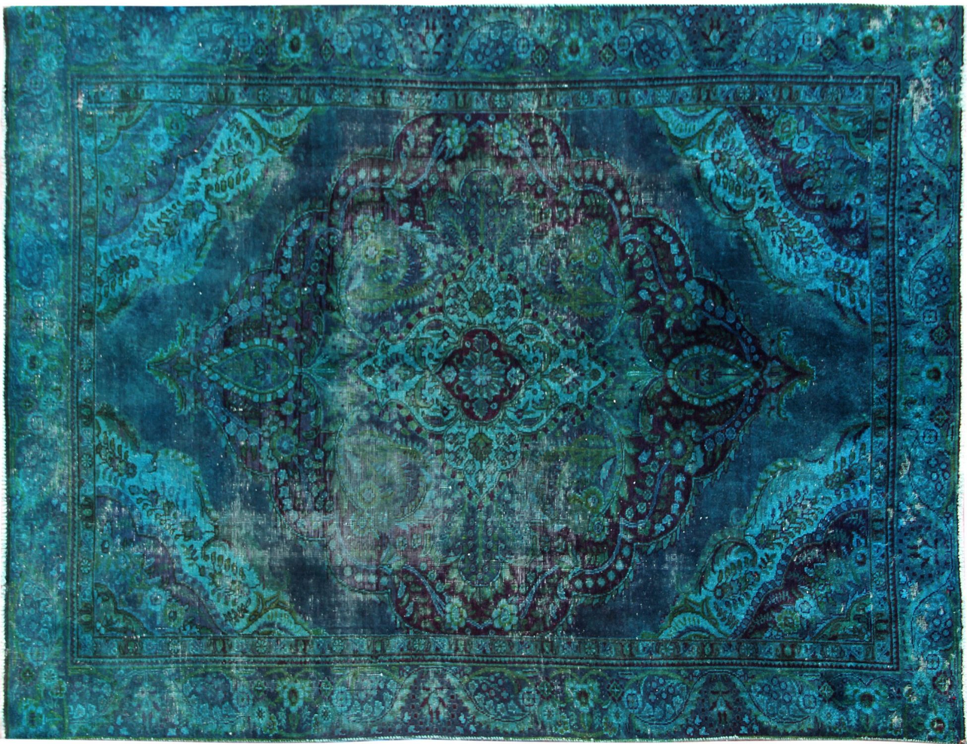 Tappeto vintage persiano  blu <br/>263 x 180 cm