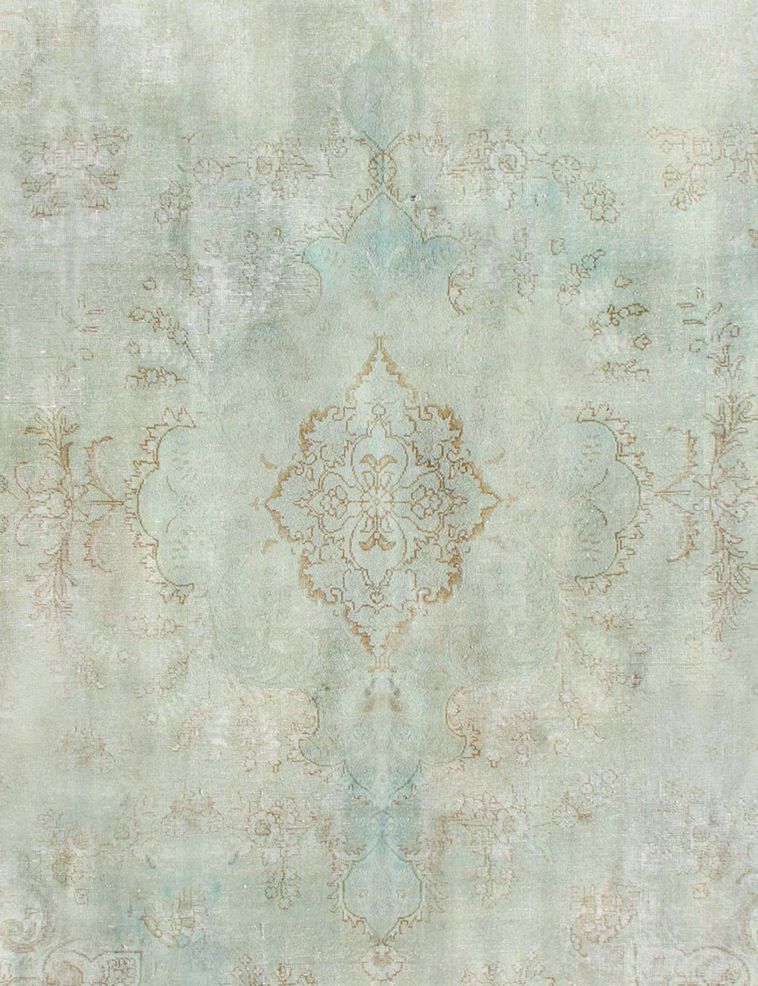 Persischer Vintage Teppich  türkis <br/>296 x 296 cm
