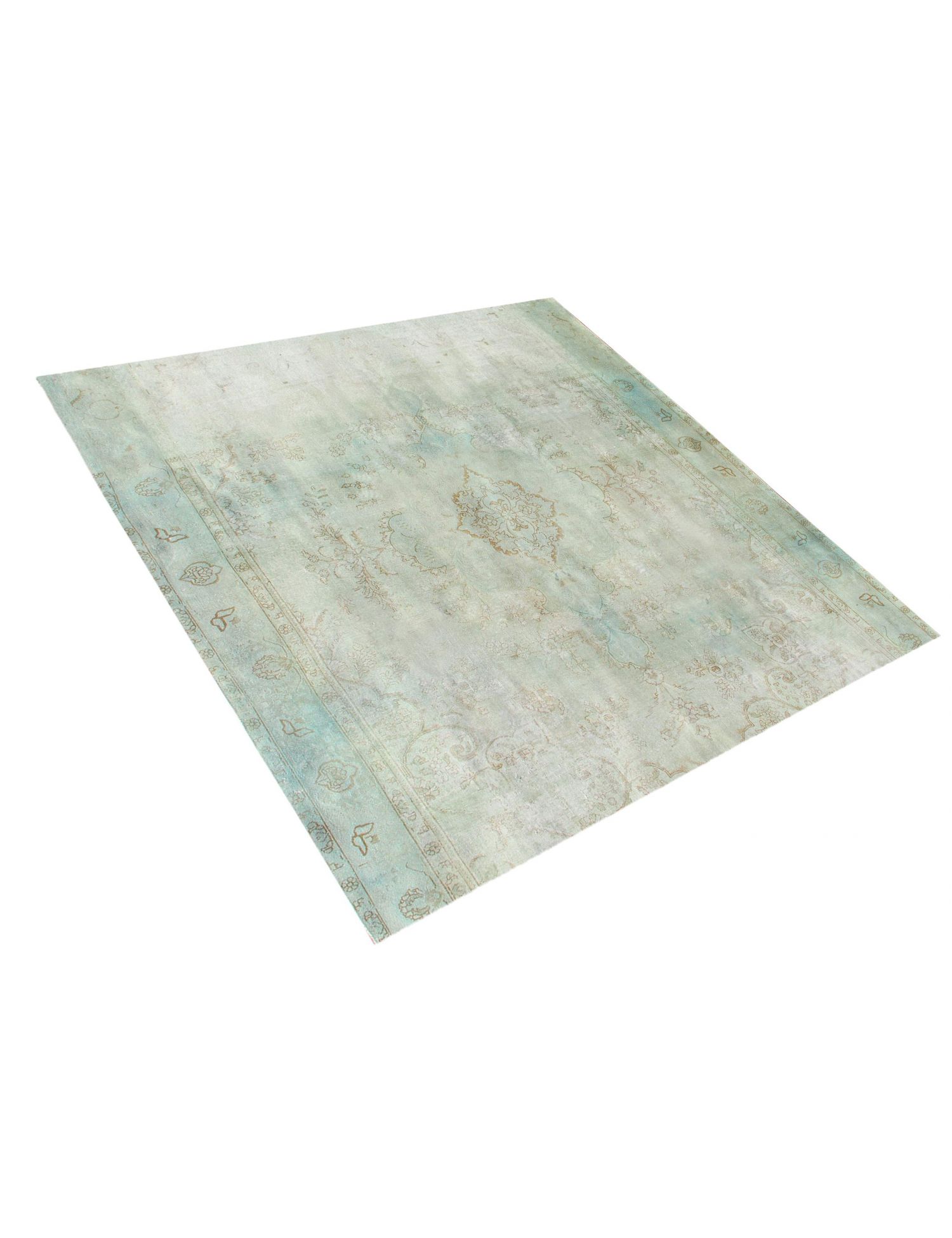 Tappeto vintage persiano  turchese <br/>296 x 296 cm