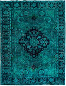 vintage carpet  green  <br/>300 x 195 cm