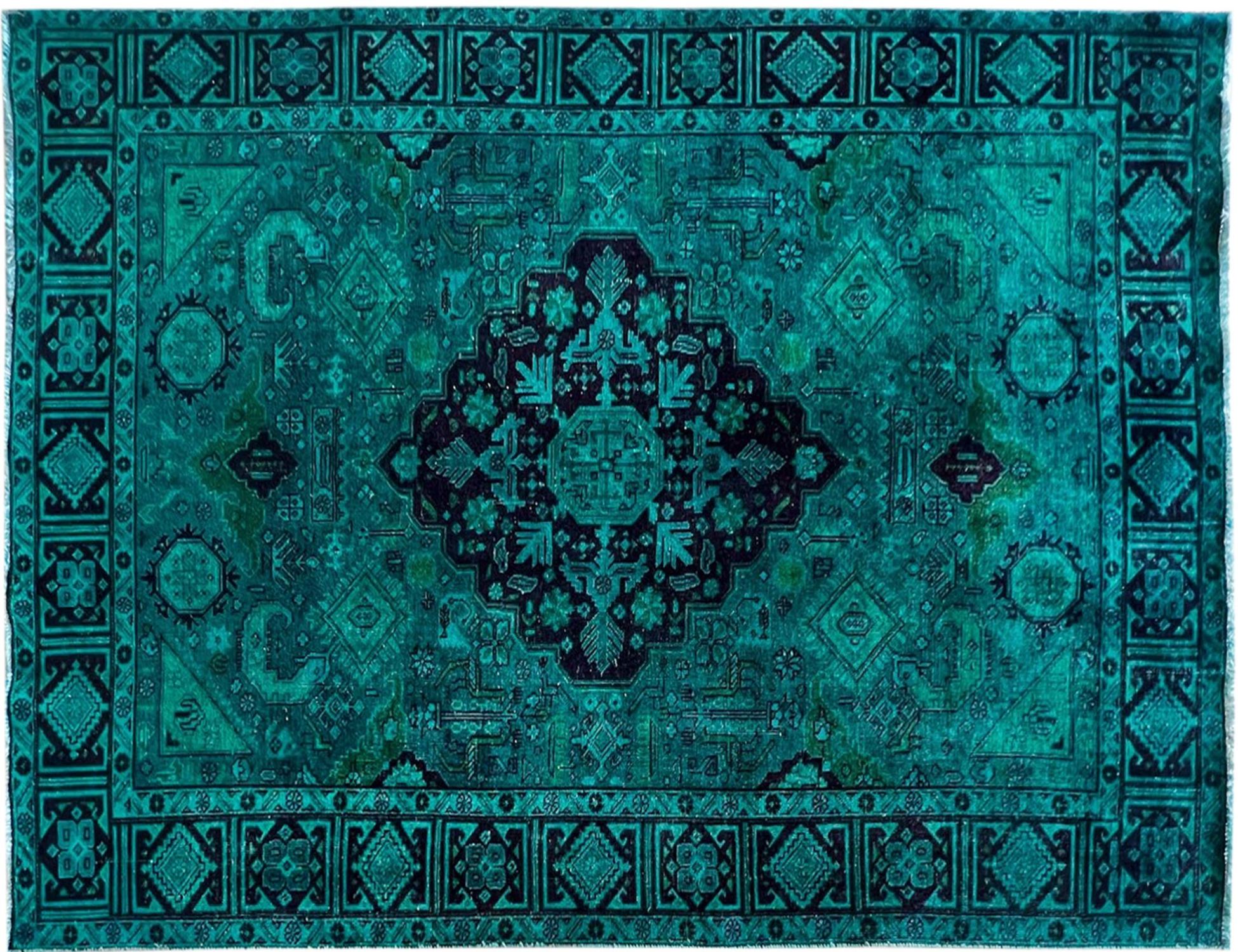 vintage carpet  green  <br/>300 x 195 cm