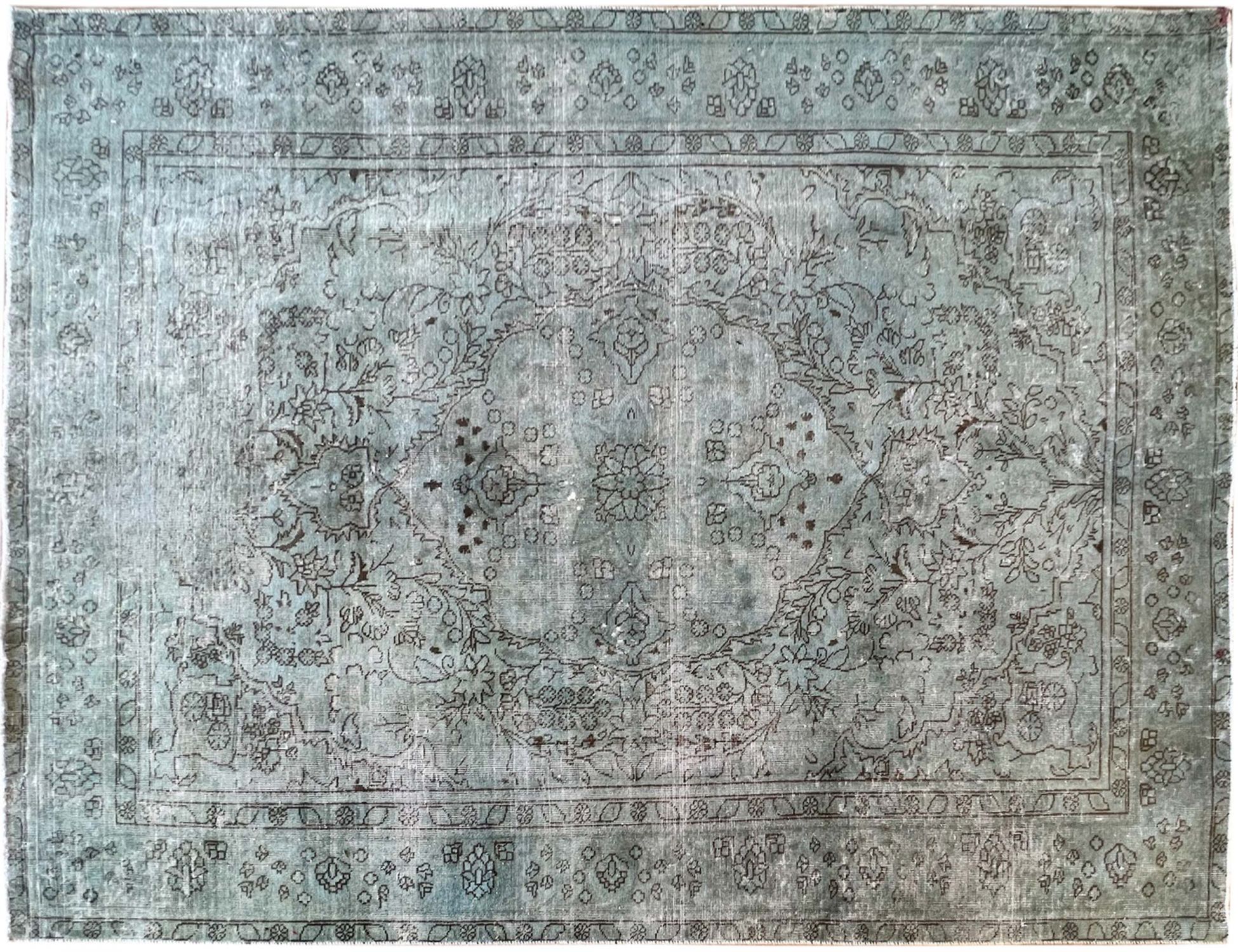 Tappeto vintage persiano  verde <br/>306 x 233 cm