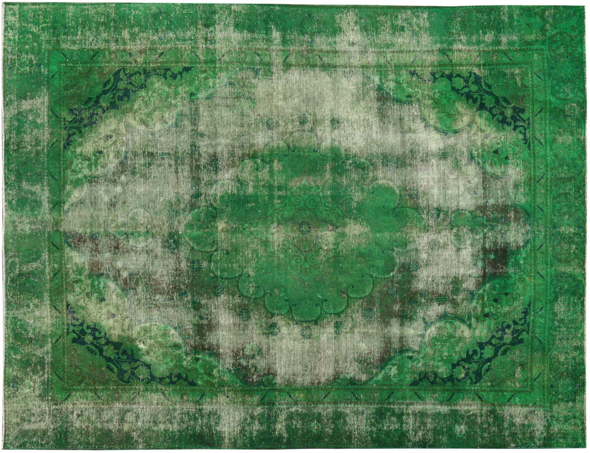 Vintage Teppich  grün <br/>350 x 275 cm