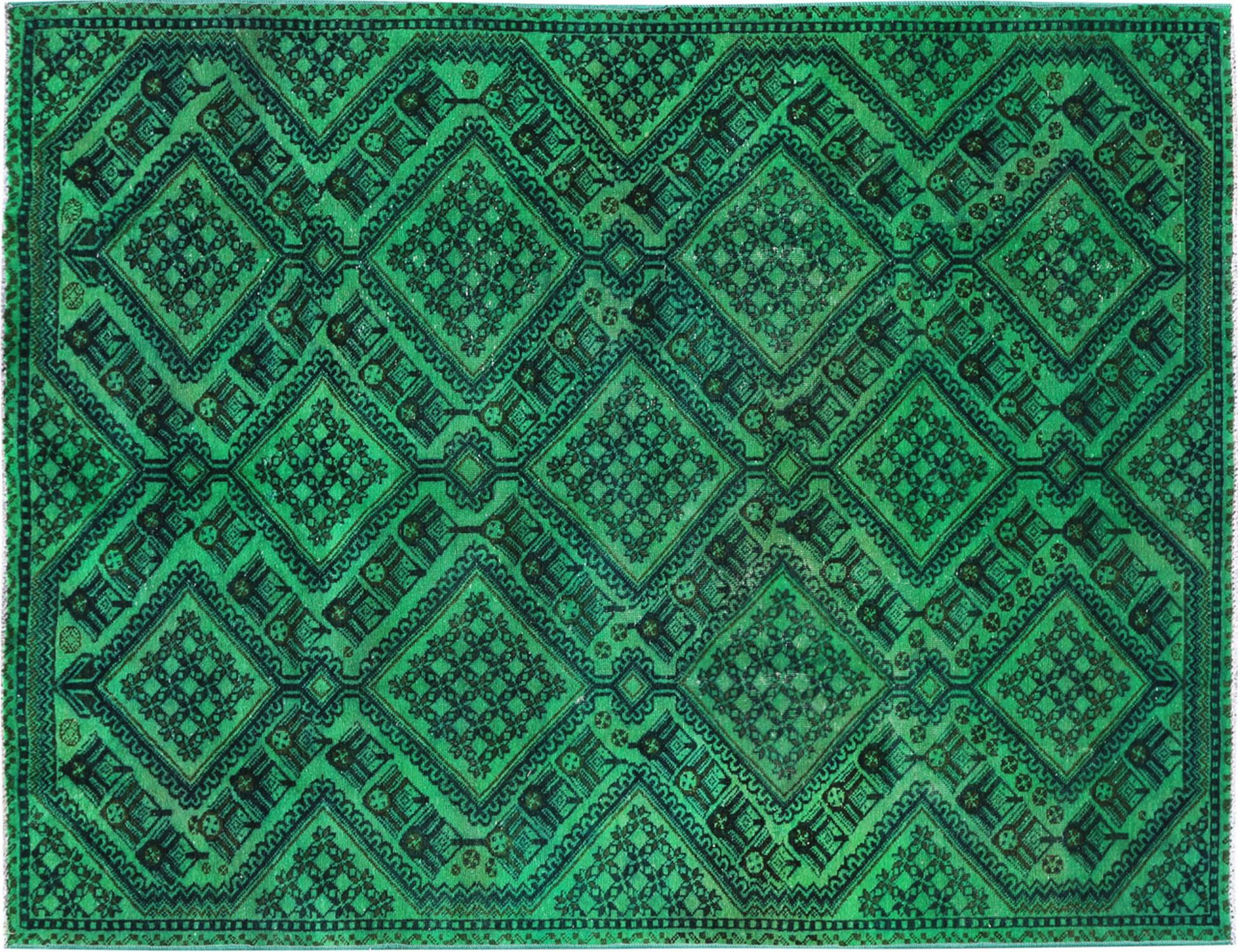Vintage Matta  grön <br/>244 x 166 cm