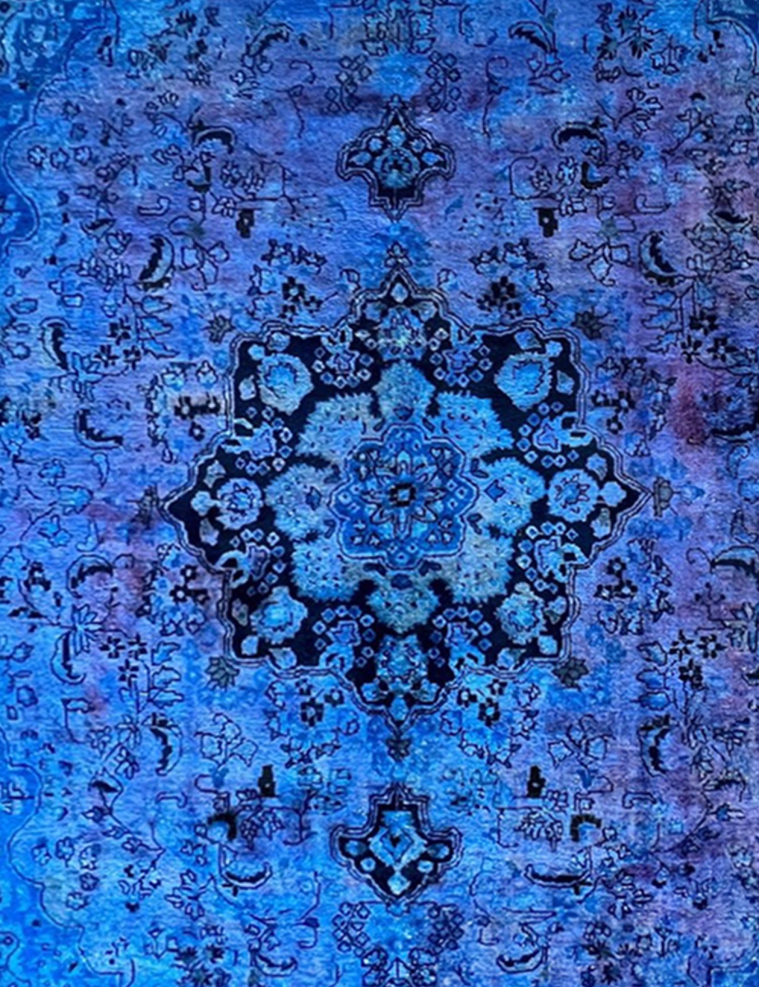 Tappeto Vintage  blu <br/>376 x 290 cm