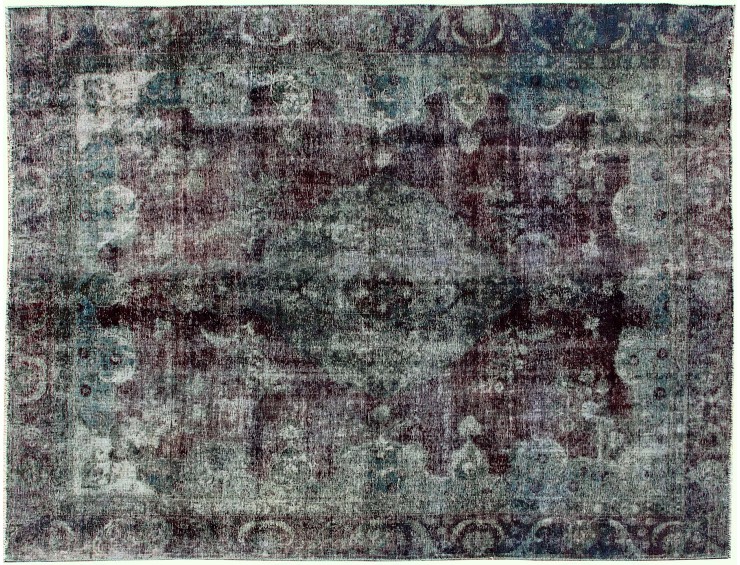 Groen Perzië Perzisch Vintage Tapijt  347 x 275 cm