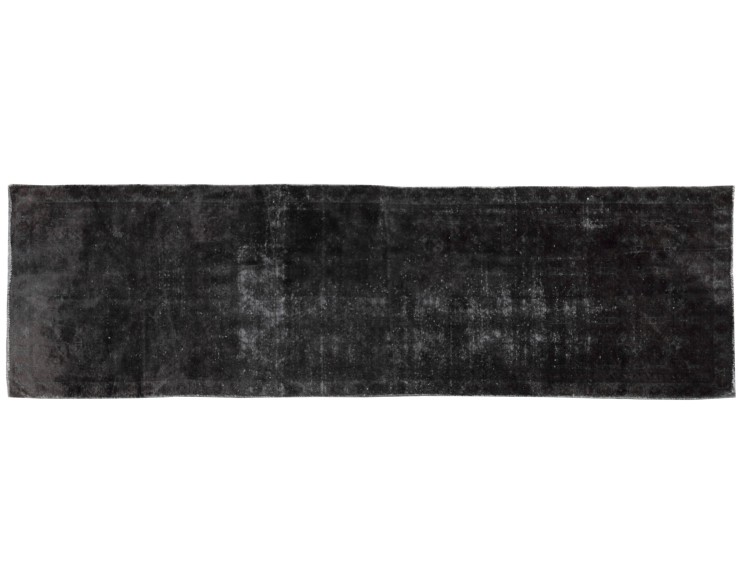 Noir Persan Tapis Vintage 322 x 100 cm