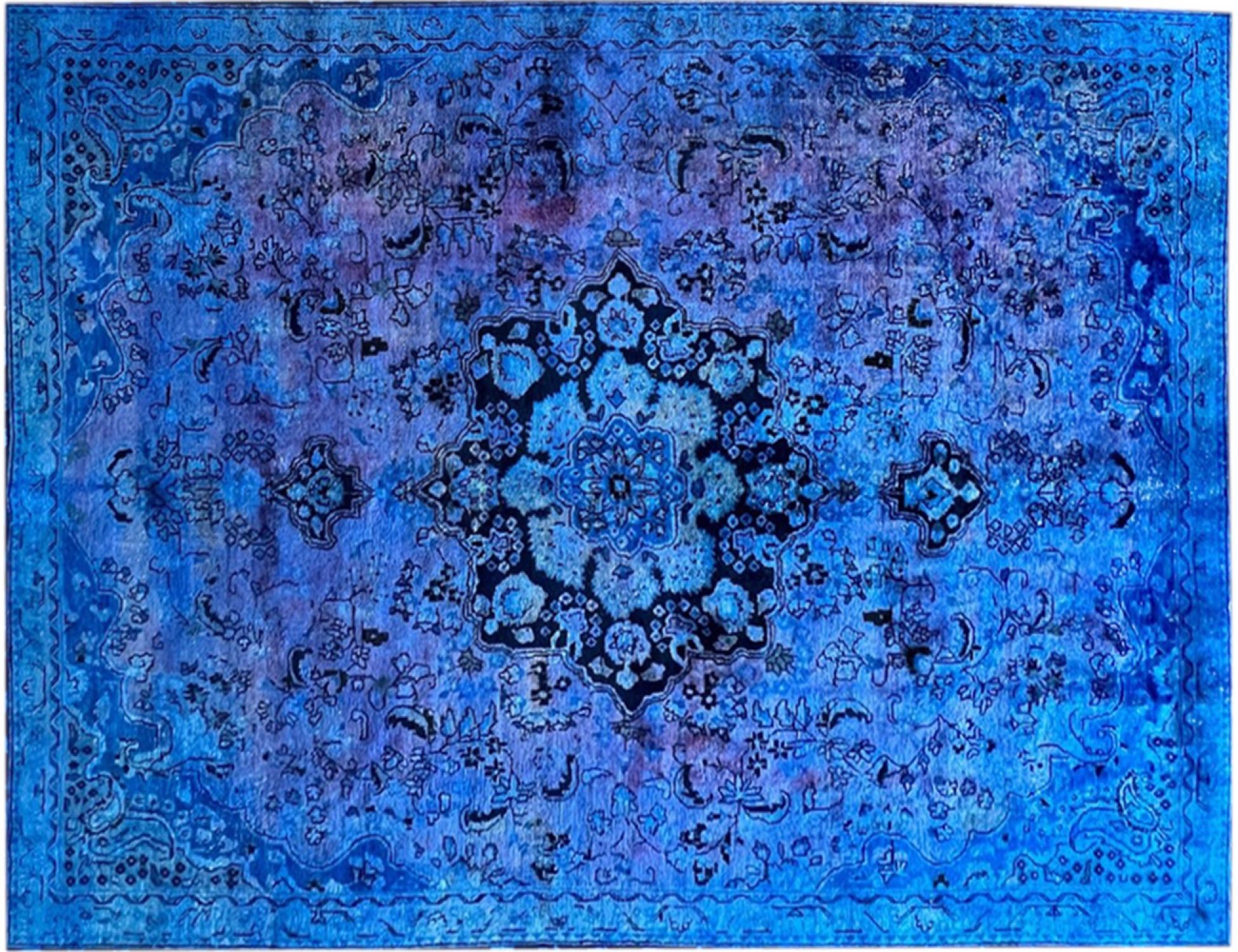 Tappeto Vintage  blu <br/>298 x 215 cm