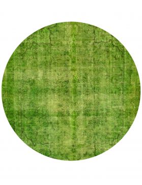 Round Vintage Carpet  green  <br/>262 x 262 cm