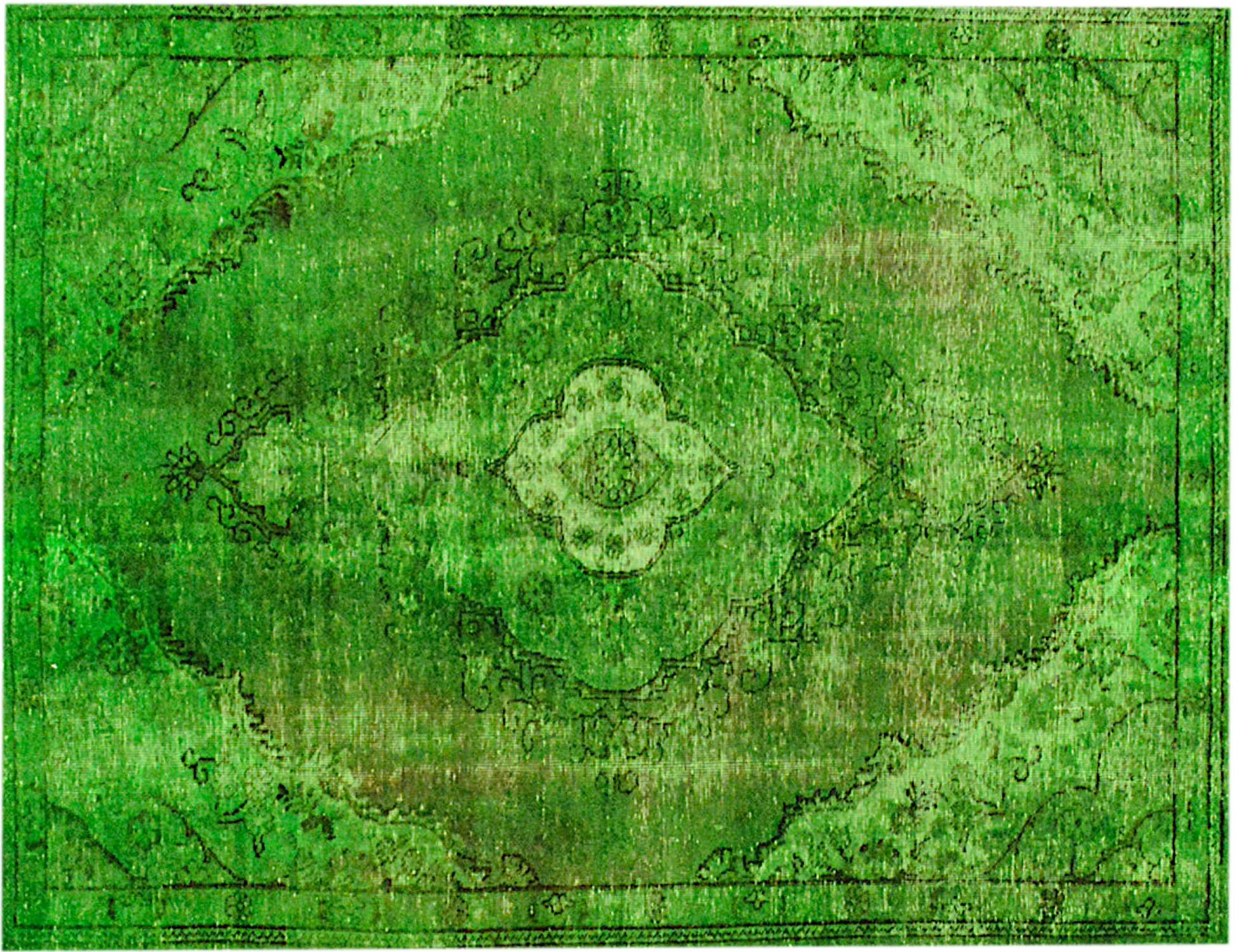 Vintage Teppich  grün <br/>226 x 146 cm