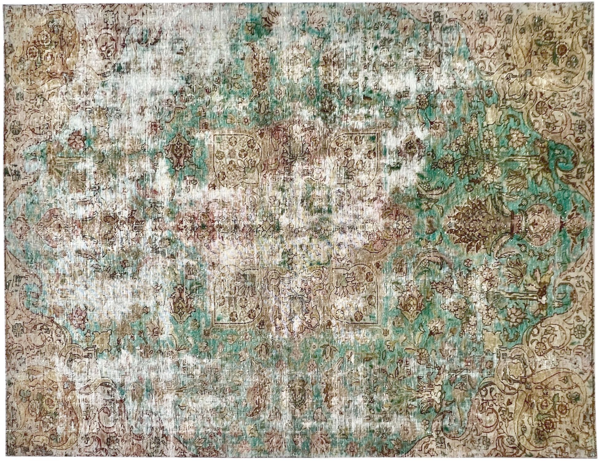 Tappeto Vintage  verde <br/>288 x 198 cm