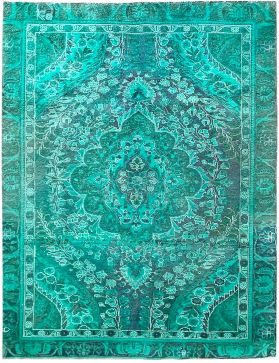 vintage carpet  turkoise  <br/>265 x 180 cm