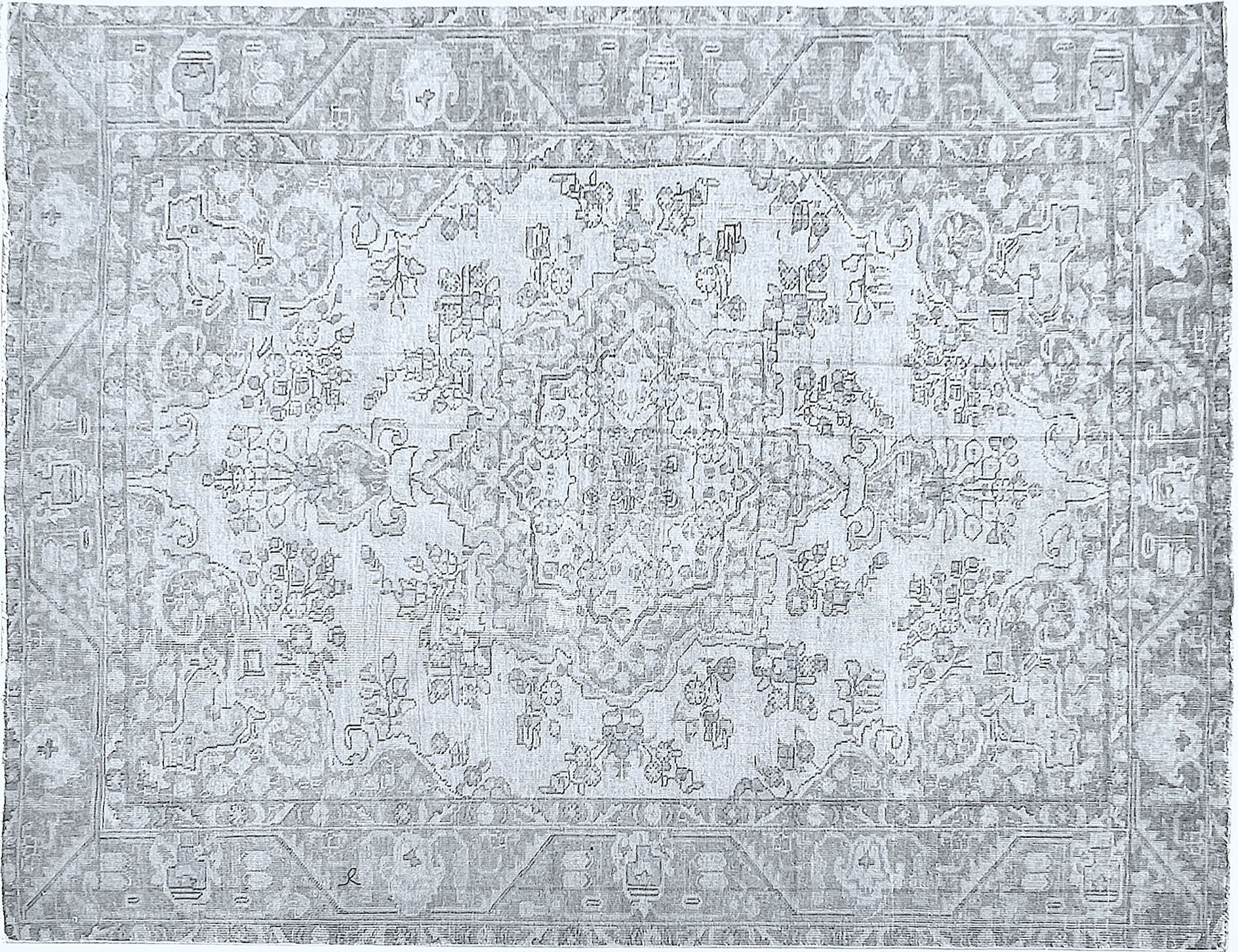 Tappeto Vintage  grigo <br/>283 x 187 cm