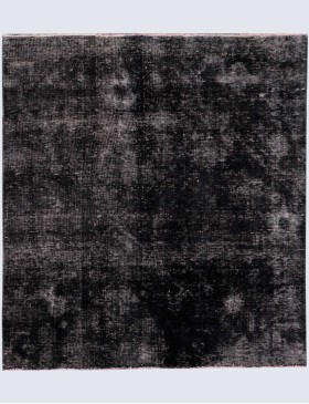 Sort Persien Vintagetæppe 186 x 144 cm