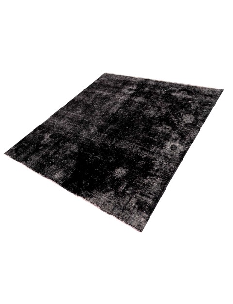 Schwarz Persien Vintage Teppich  186 x 144 cm