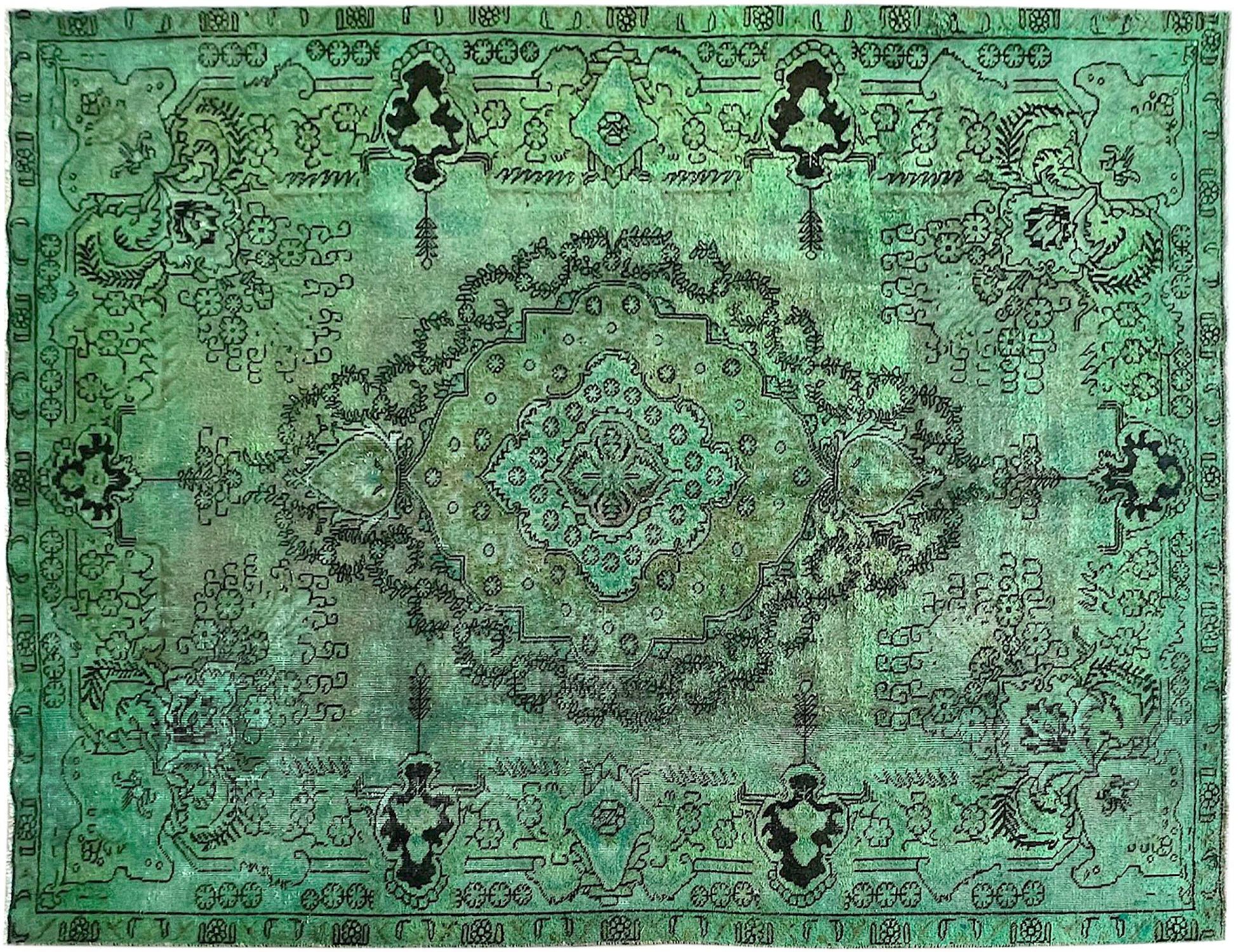 Vintage carpet  green  <br/>320 x 228 cm