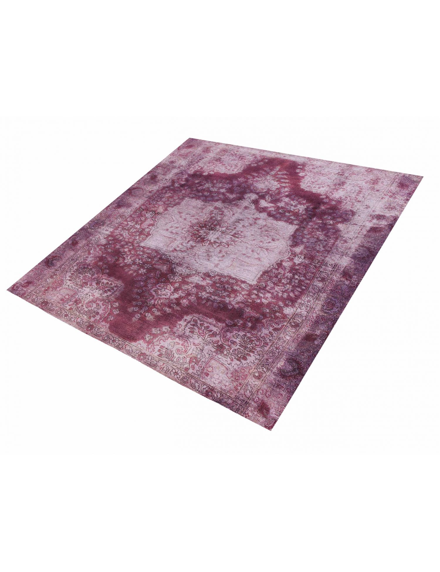 Persischer Vintage Teppich  lila <br/>194 x 194 cm