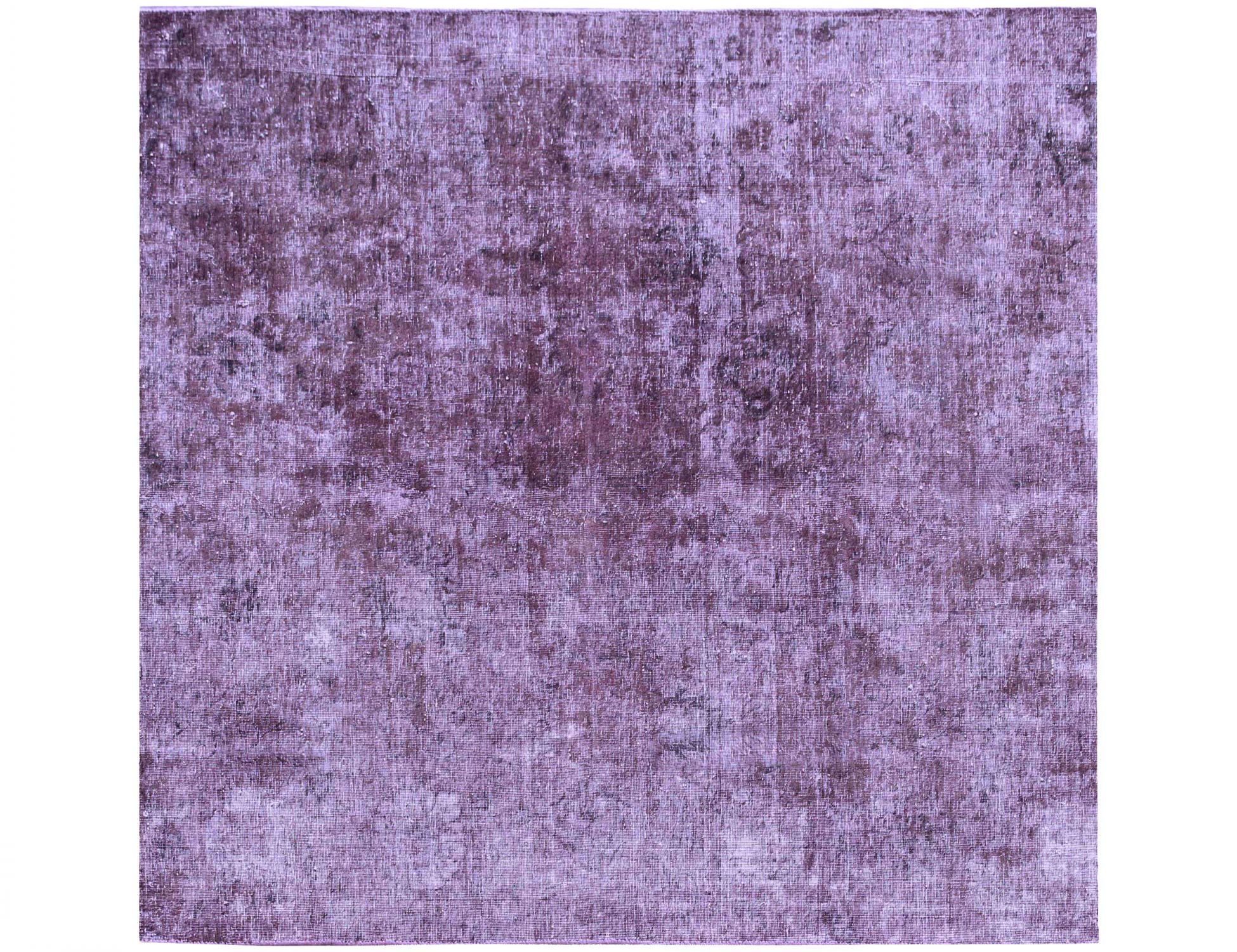 Persischer Vintage Teppich  lila <br/>170 x 170 cm