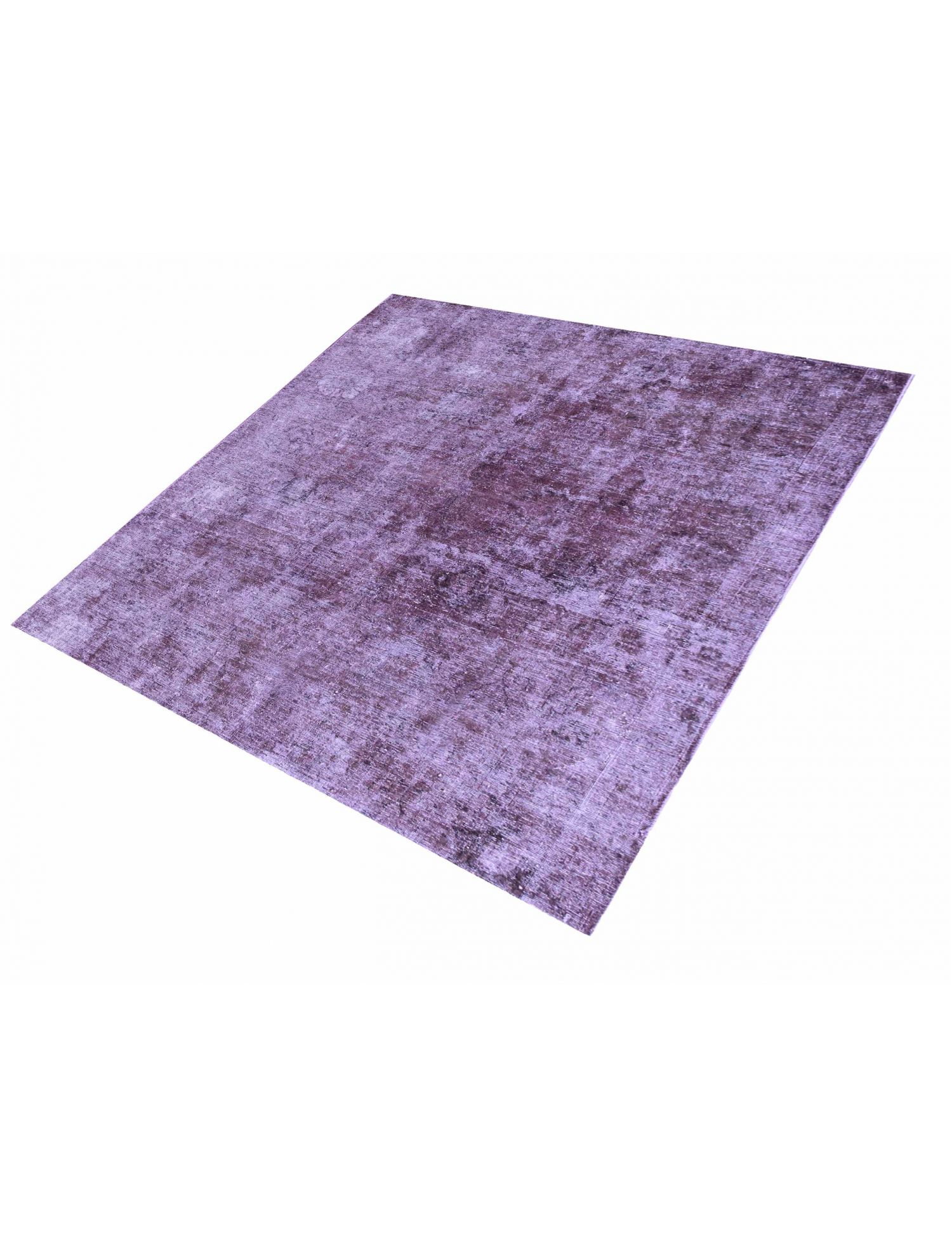 Persischer Vintage Teppich  lila <br/>170 x 170 cm