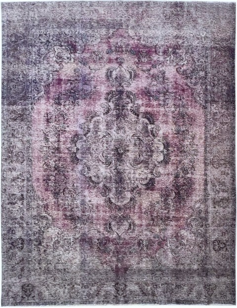 Lila Persien Vintage Teppich 390 x 285 cm