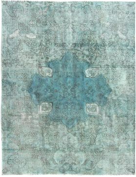 Tappeto vintage persiano 280 x 184 blu