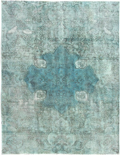 Grün Persien Persischer Vintage Teppich  280 x 184 cm