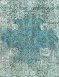 Green Persia Persian Vintage Carpet 280 x 184 cm - view 2