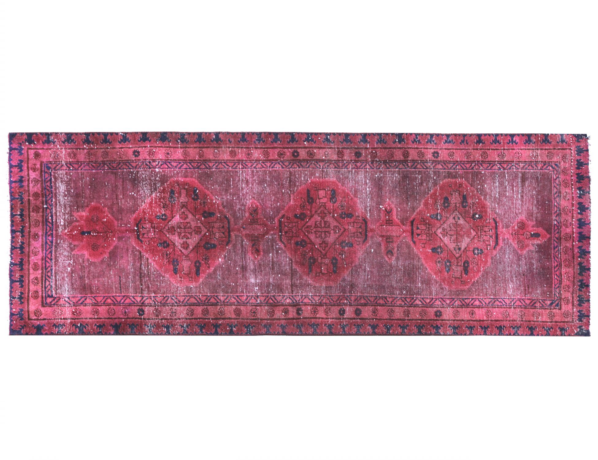 Red  Persia Vintage Carpet  291 x 105 cm