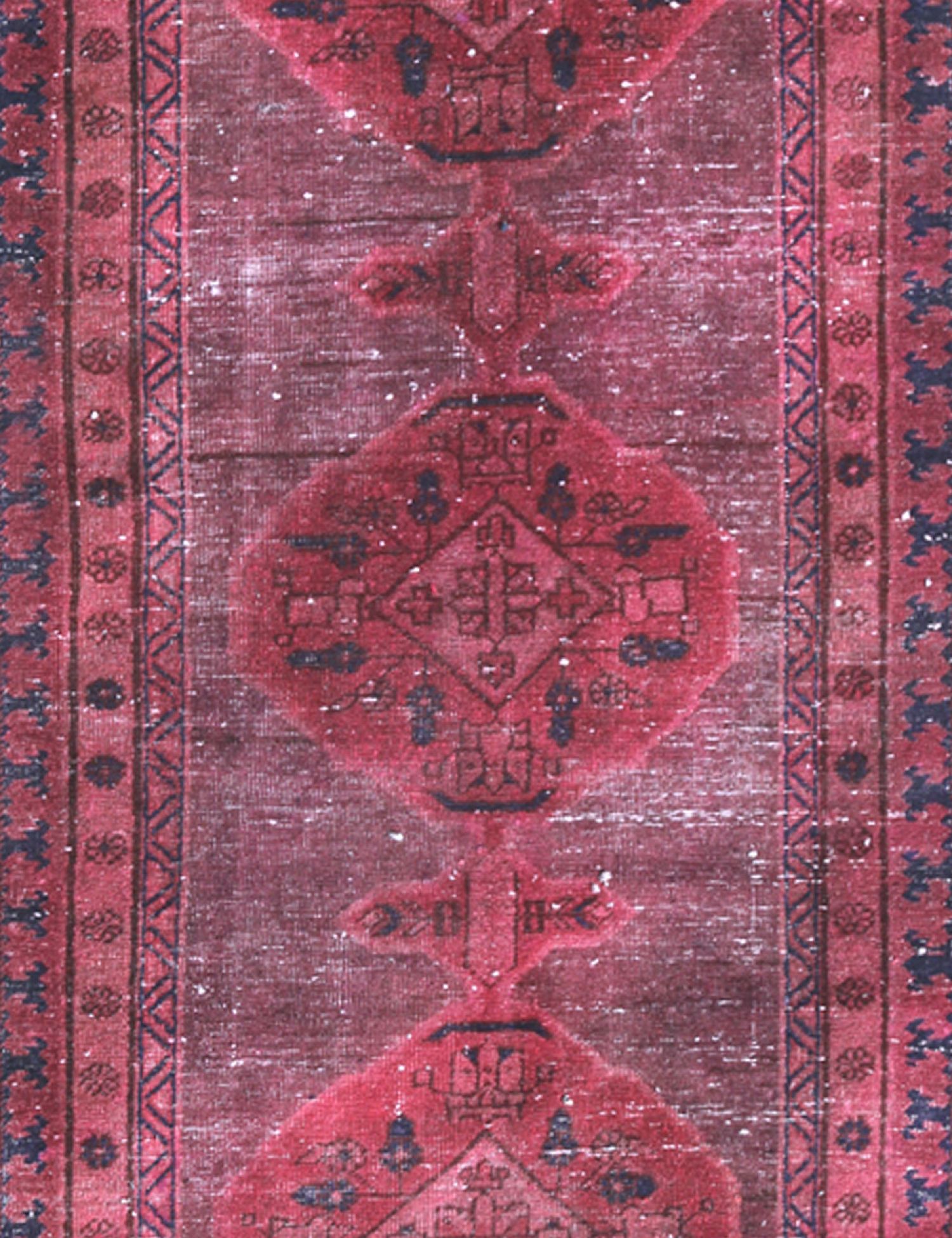 Red  Persia Vintage Carpet  291 x 105 cm - Unique Handmade Carpet