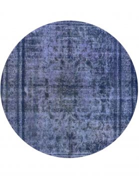 Retro Rug 285 X 285 blue