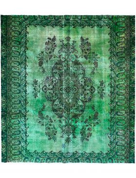 Alfombra vintage 318 X 278 verde