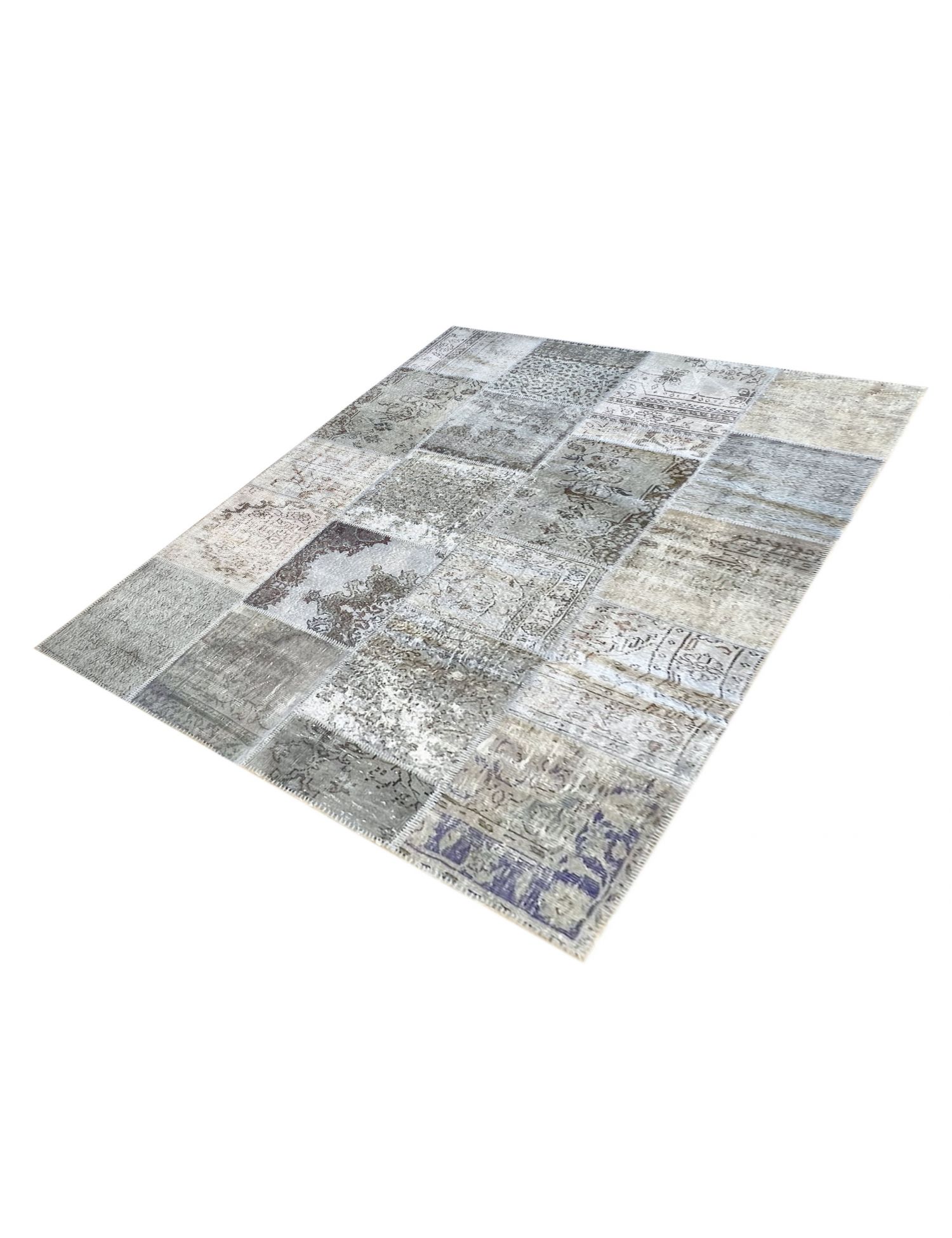 Patchwork Teppich  grau <br/>300 x 198 cm