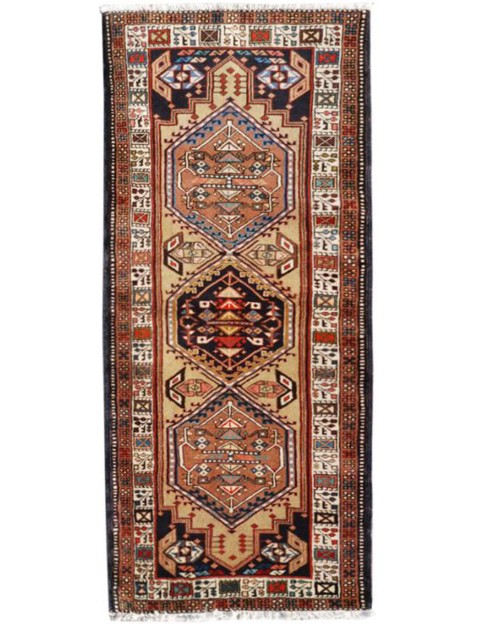  Persien Perserteppich 196 x 75 cm