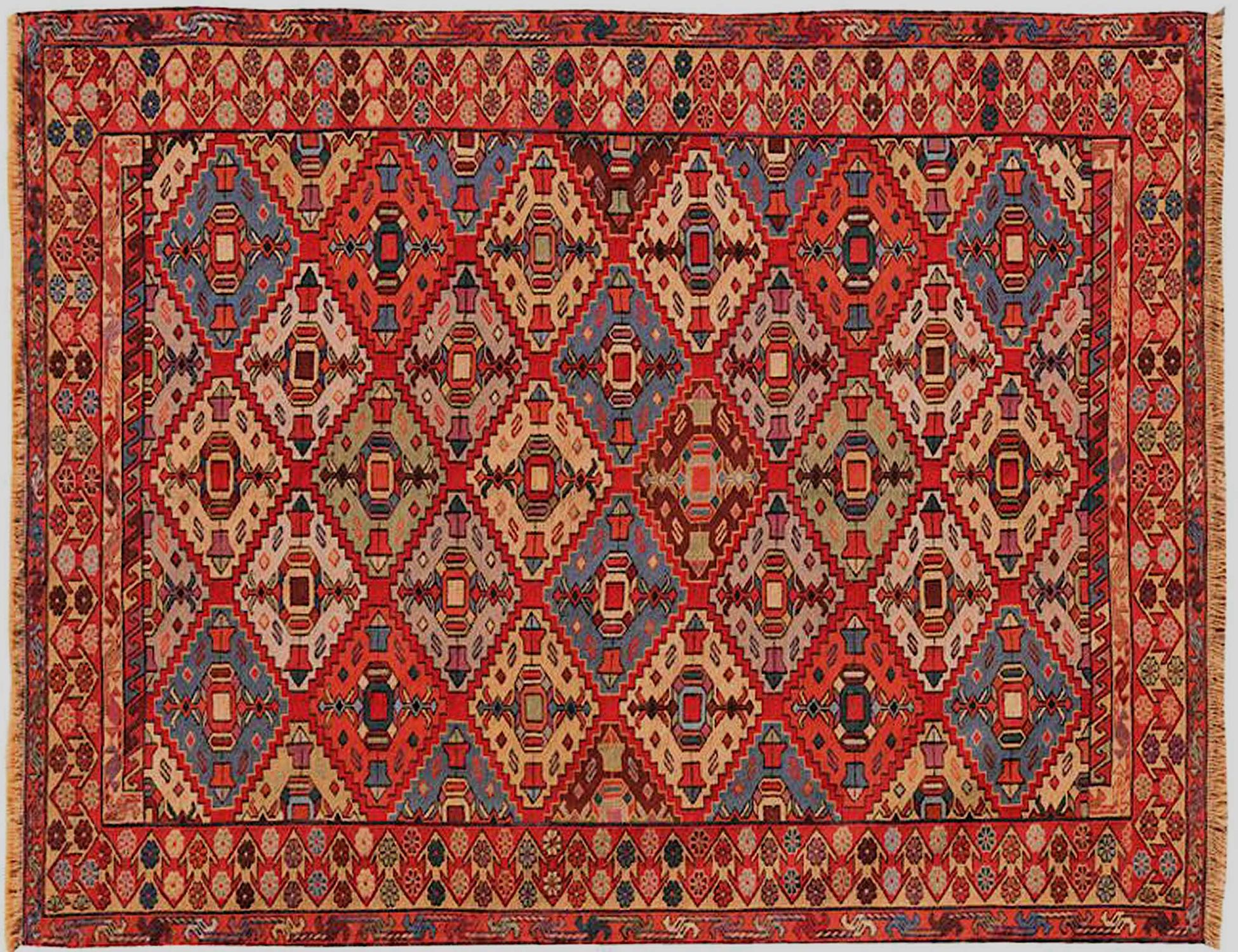 PERSIAN WOOL KILIMS    <br/>204 x 127 cm
