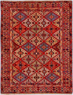 PERSIAN WOOL KILIMS 205 x 130 multifarvet