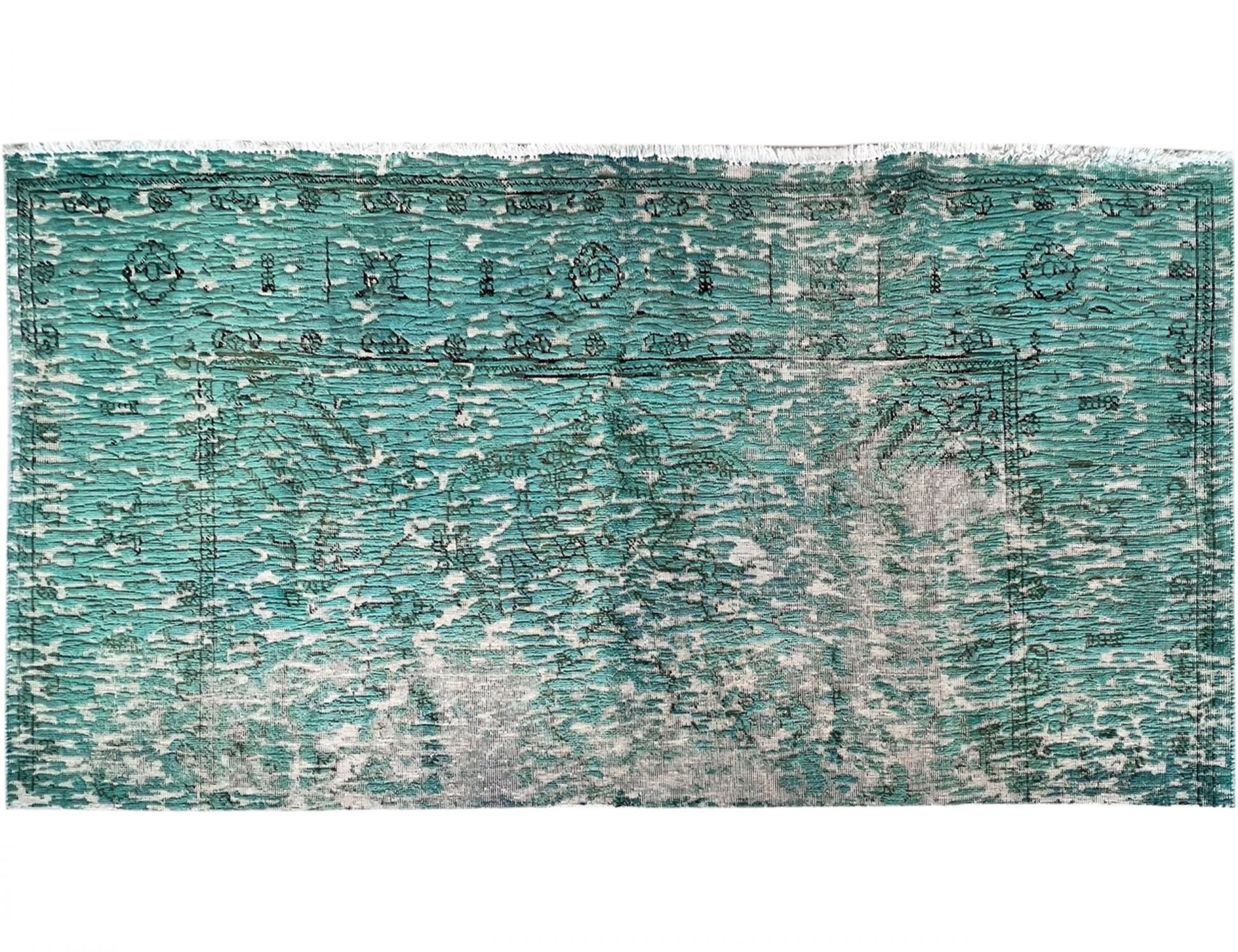 Tappeto vintage persiano  verde <br/>195 x 100 cm