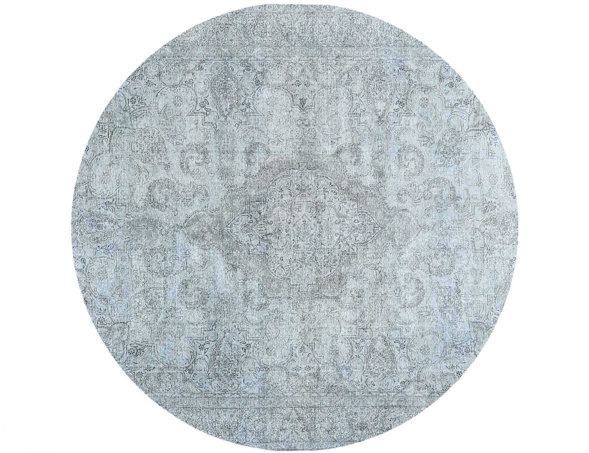 Rund Vintage Perserteppich rund  grau <br/>288 x 288 cm