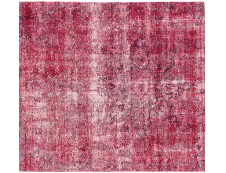 Rojo Persa Alfombra Vintage 225 x 195 cm