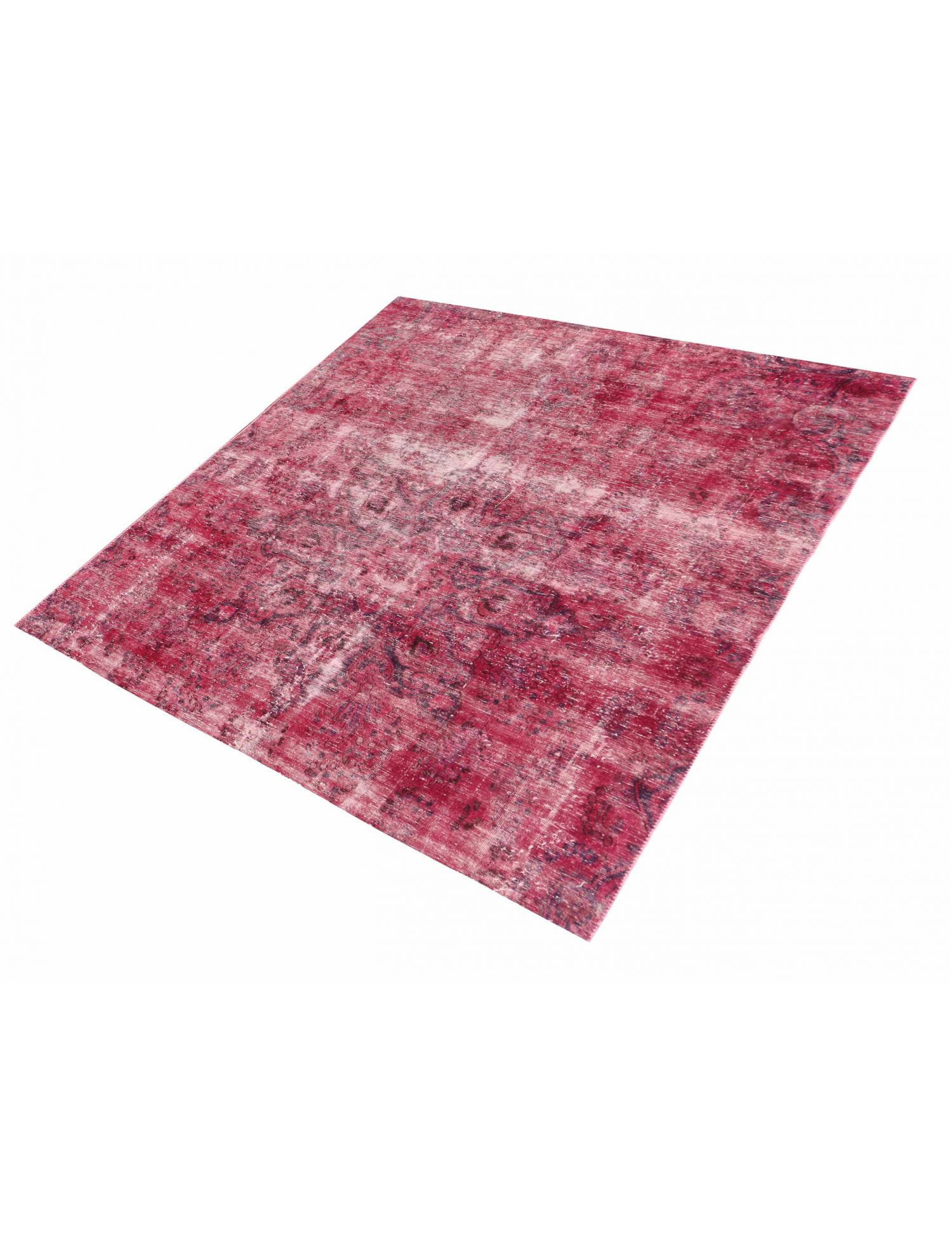 Red  Persia Vintage Carpet  225 x 195 cm - Unique Handmade Carpet