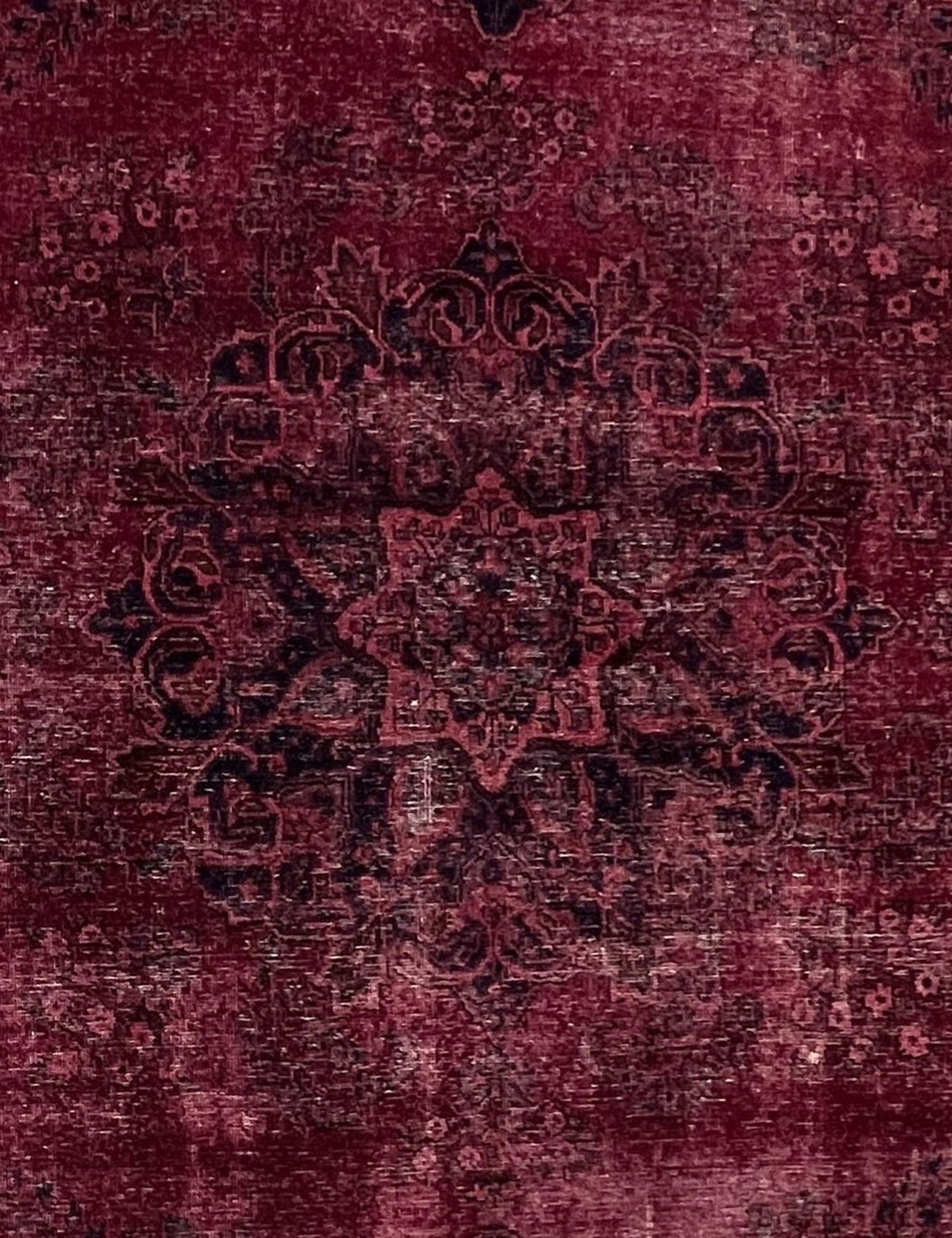 Vintage Teppich rund  rot <br/>220 x 220 cm