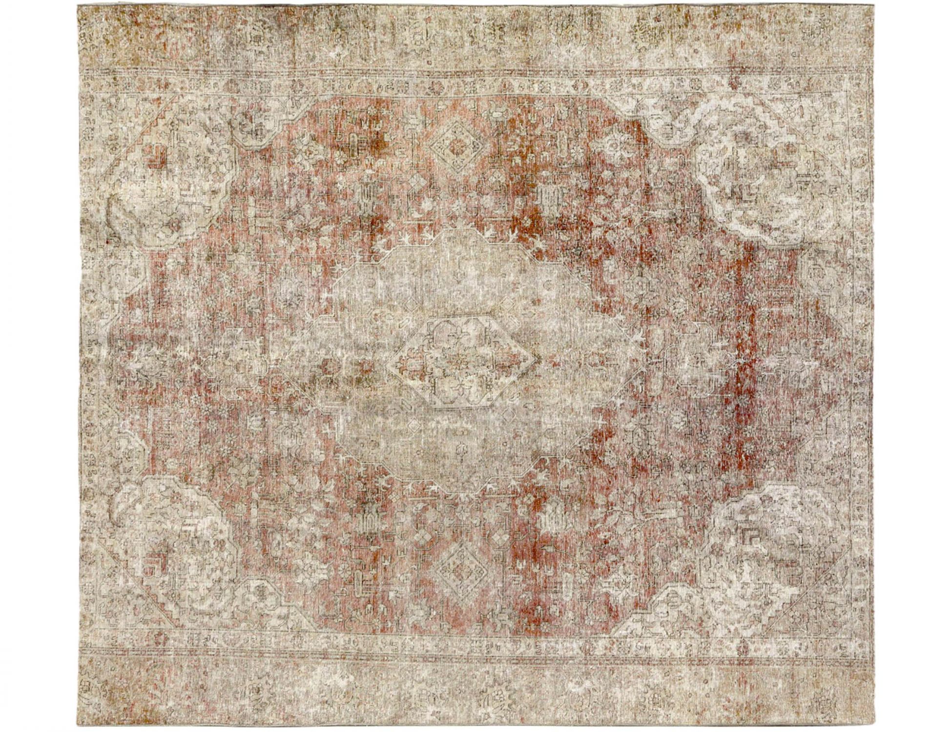 Tappeto Vintage  marrone <br/>262 x 262 cm