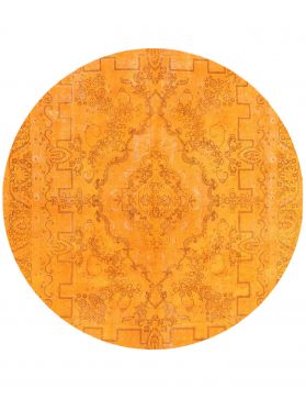 Persisk vintage teppe 280 x 280 oransje