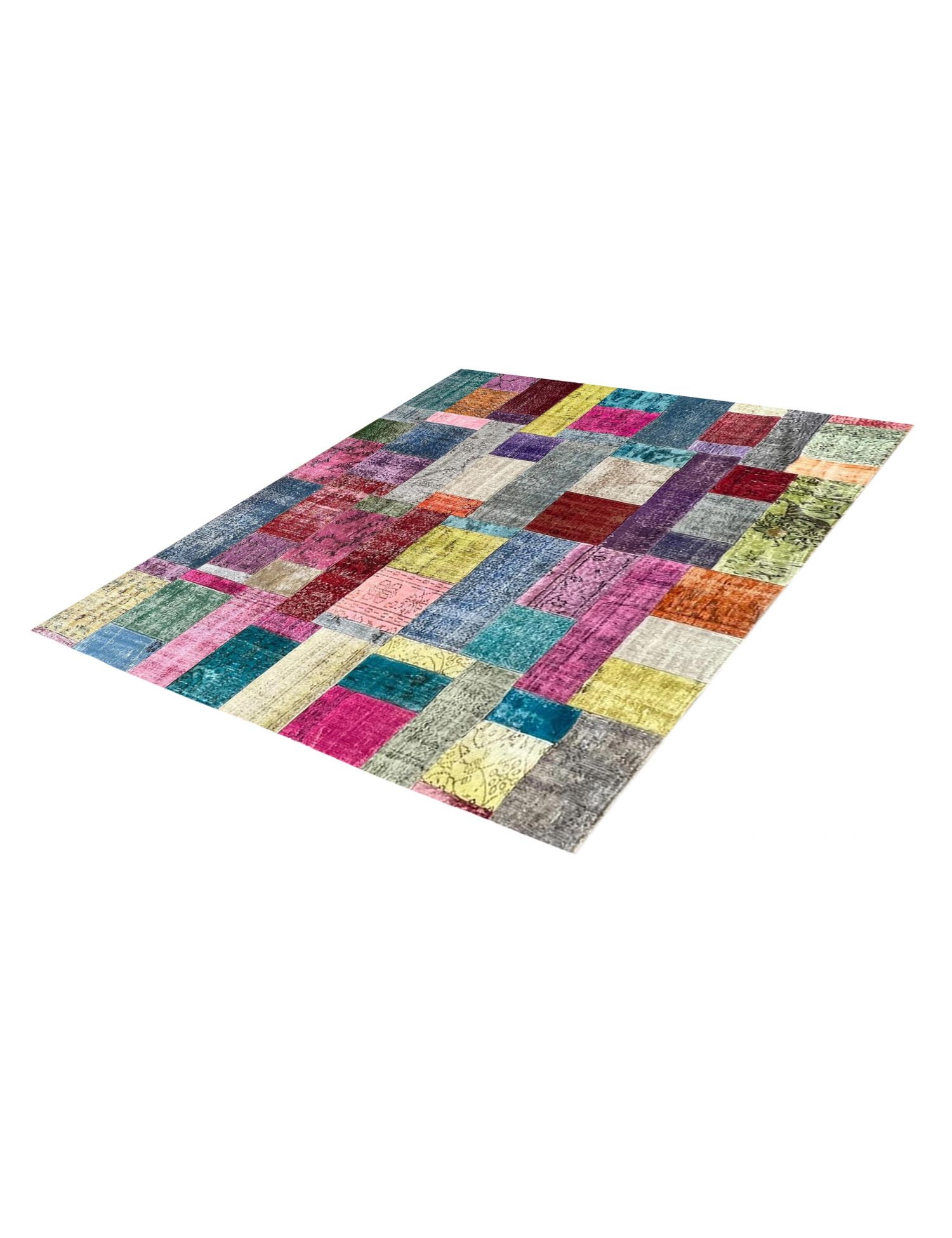 Patchwork Teppich  mehrfarbig <br/>277 x 264 cm