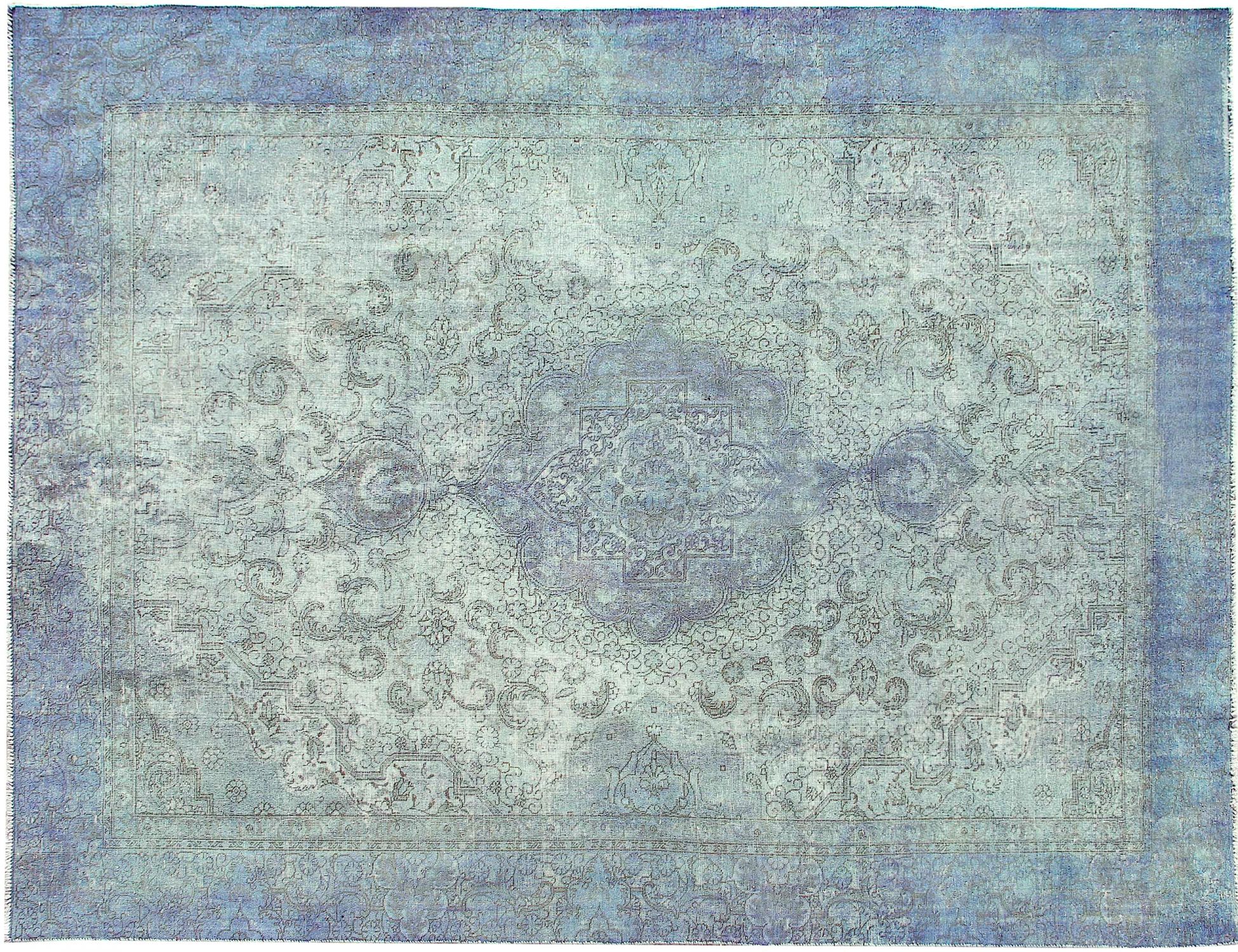 Tappeto vintage persiano  blu <br/>365 x 270 cm