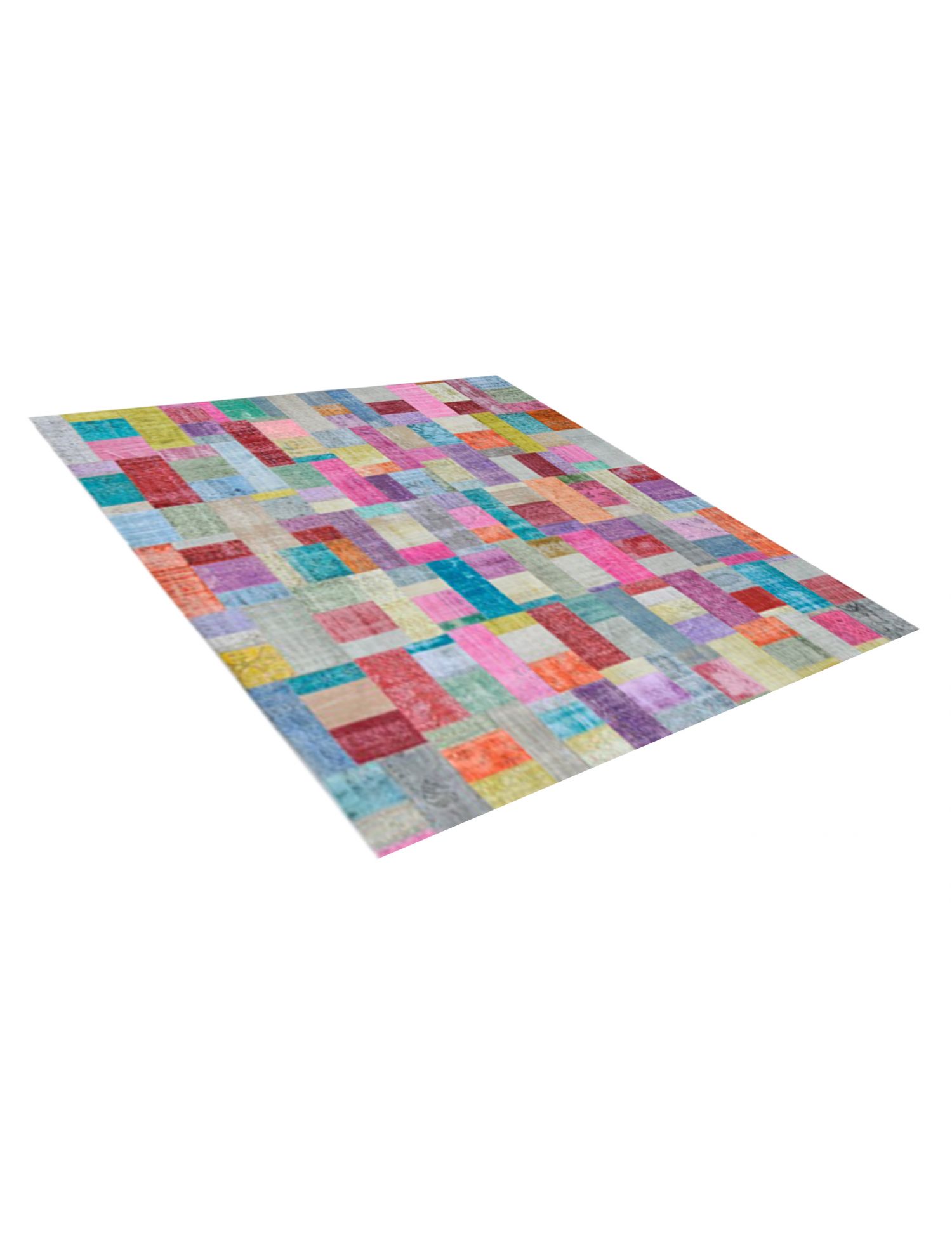 Patchwork Teppich  mehrfarbig <br/>408 x 408 cm
