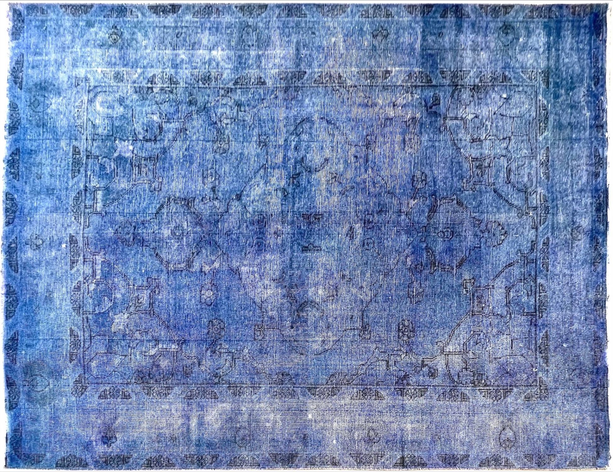 Retro Rug  blue <br/>300 x 193 cm